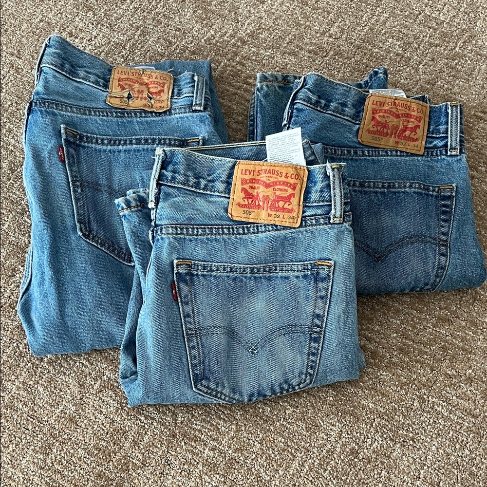 Levi's 505 Men's Classic Denim Jeans